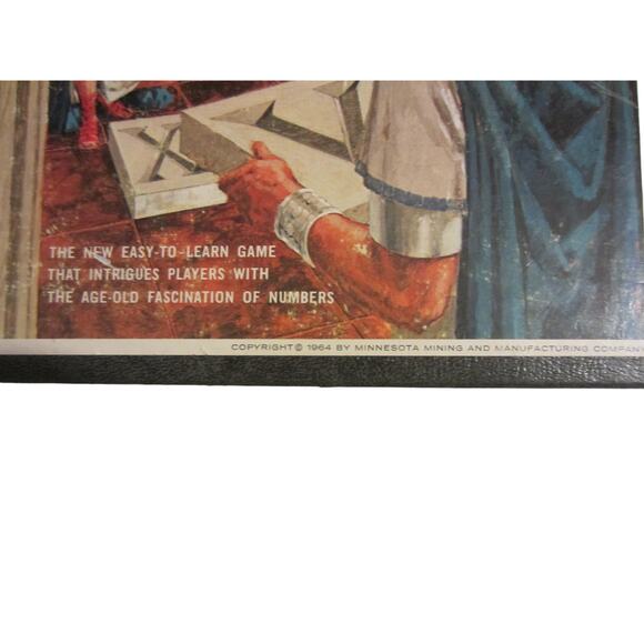 Vintage 1964 Quinto Board Game 3M Bookshelf Series Strategy Math Game - Picture 2 of 7